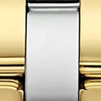 37 Millimeter Calendrier Two Tone Stainless Steel Bracelet Watch 
