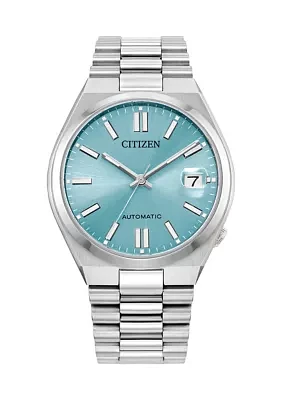 37 Millimeter Sport Luxury Tsuyosa Automatic Silver-Tone Bracelet Watch