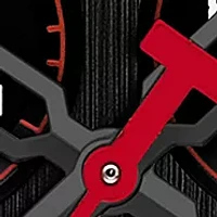 T-Race GTS Red and Black Watch with Chronograph Indices