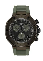 T-Race GTS Green Black Indices Subdials Chronograph Watch