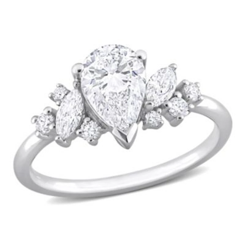 1.35 ct. t.w. Diamond Engagement Ring 14K White Gold