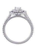 1 ct. t.w. Diamond Halo Engagement Ring