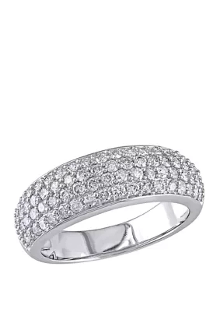 1 ct. t.w. Diamond Dome Eternity Ring 10k White Gold