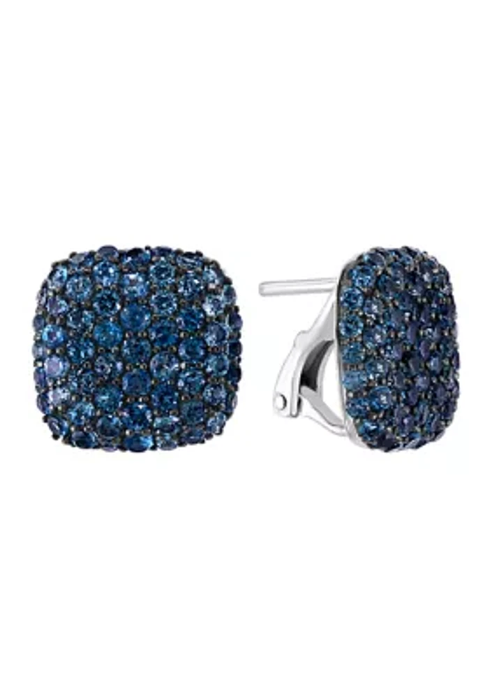 4.66 ct. t.w. Blue Topaz Earrings in Sterling Silver