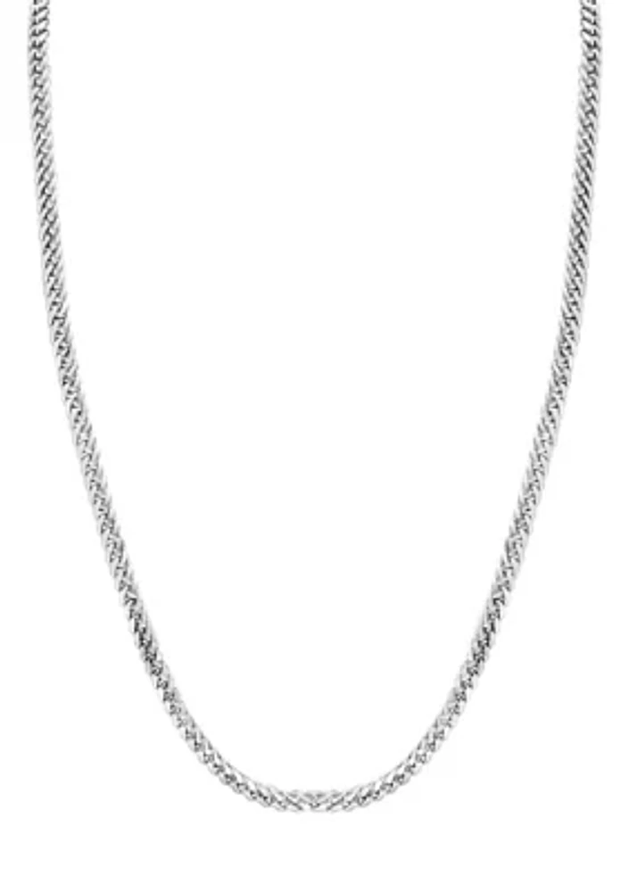 Men's Sterling Silver 24 Inch Link Chain