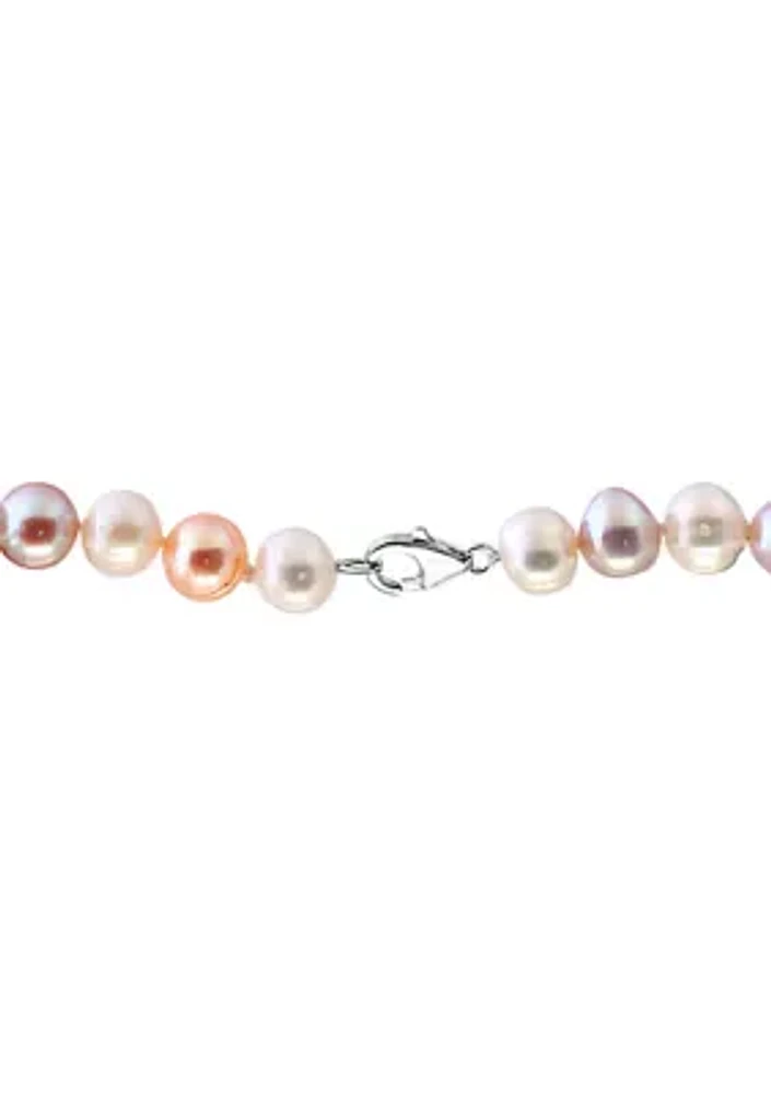 7-8 Millimeter Multi-Hued Freshwater Pearl Necklace