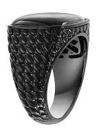 925 Sterling Silver Onyx Men's Ring