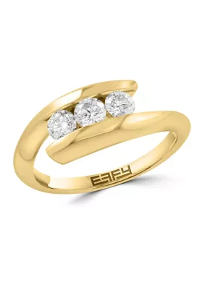14K Yellow Gold Diamond Ring