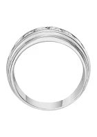ct. t.w. Lab Created Diamond Band Ring in 14K White Gold