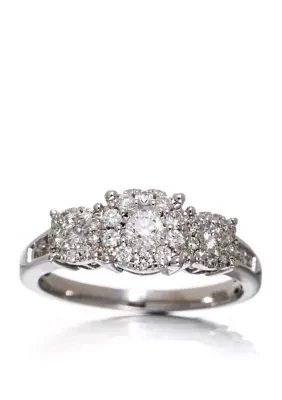 1/2 ct. t.w. Diamond Ring Sterling Silver