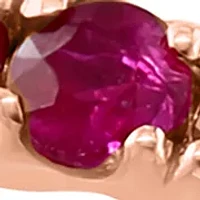 Natural Ruby Ring in 14K Rose Gold Plated Sterling Silver