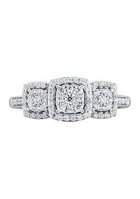 1/3 ct. t.w. Diamond Engagement Ring 10K White Gold