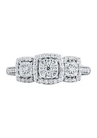 1/3 ct. t.w. Diamond Engagement Ring 10K White Gold