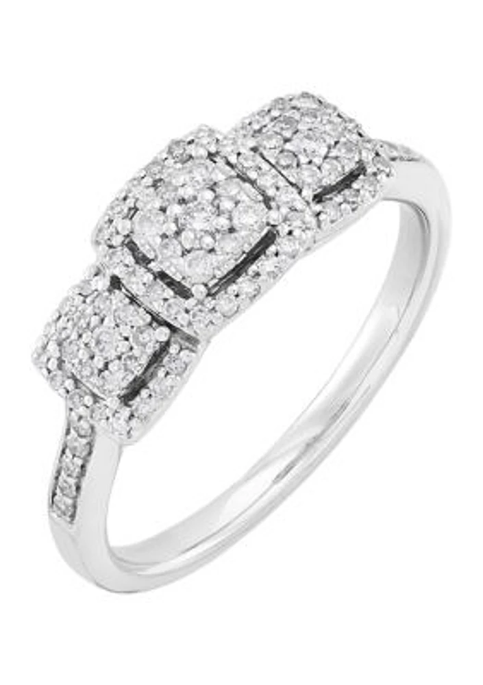 1/3 ct. t.w. Diamond Engagement Ring 10K White Gold