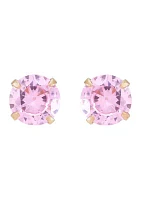 Kids Cubic Zirconia Stud Earrings in 14K Gold