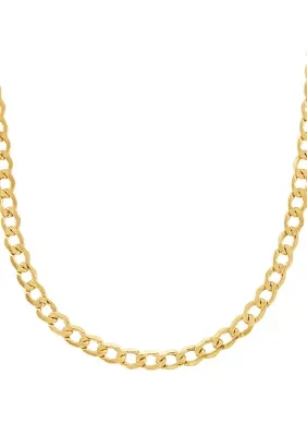 Men's Curb Chain in 10k Yellow Gold