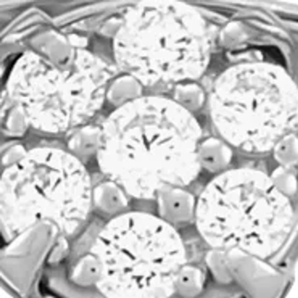 1/5 ct. t.w. Lab Grown Diamond Pendant with 18" Cable Chain in Sterling Silver