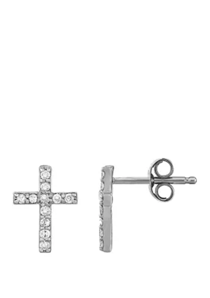 1/8 ct. t.w. Diamond Earrings in 10K White Gold