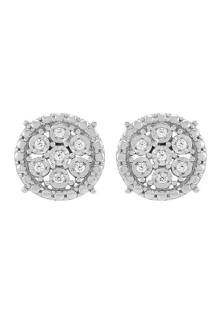 1/10 ct. t.w. Lab Grown Diamond Stud Earrings in Sterling Silver