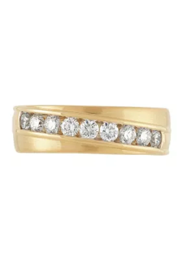 3/4 ct. t.w. Diamond Gents Ring in 10K Yellow Gold