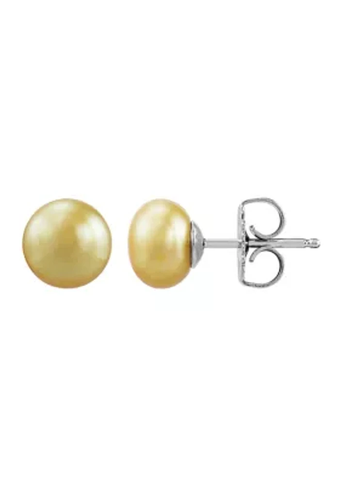 12 ct. t.w. Freshwater Pearl Earrings Set in Sterling Silver