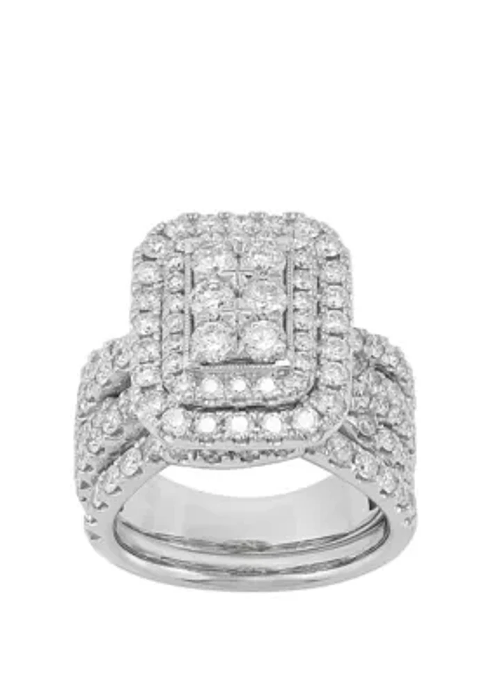 My Forever 3 ct. t.w. Diamond Composite Bridal Set in 10k White Gold