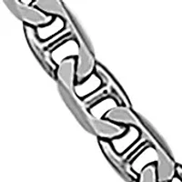 2.8 Millimeter Solid Mariner Chain Necklace in Sterling Silver