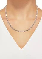 2.8 Millimeter Solid Mariner Chain Necklace in Sterling Silver