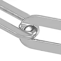 3.9 Millimeter Solid Paperclip Chain Bracelet in Sterling Silver