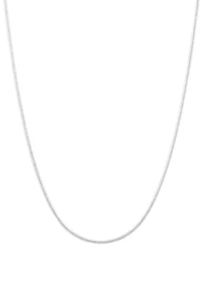 Sterling Silver Adjustable Snake Chain Necklace