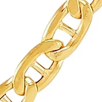 Hollow Mariner Chain Necklace in 10K Yellow Gold