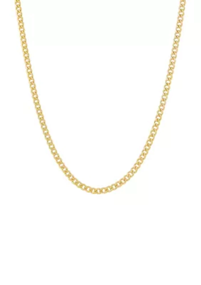 Cuban Chain Necklace in 10K Gold