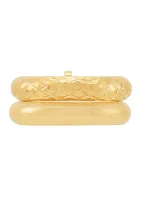 Double Tube Band Ring in 10K Yellow Gold