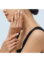 Double Tube Band Ring in 10K Yellow Gold