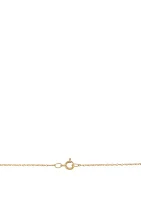 Heart Pendant Necklace in 10k Yellow Gold 