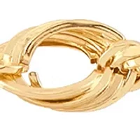 Hollow Soprano Square Rope Chain Bracelet in 10K Yellow Gold