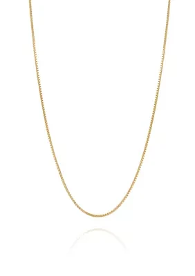 14K Yellow Gold Solid Box Chain