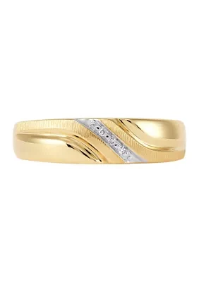 1/8 ct. t.w. Diamond Gents Ring in 10K Yellow Gold