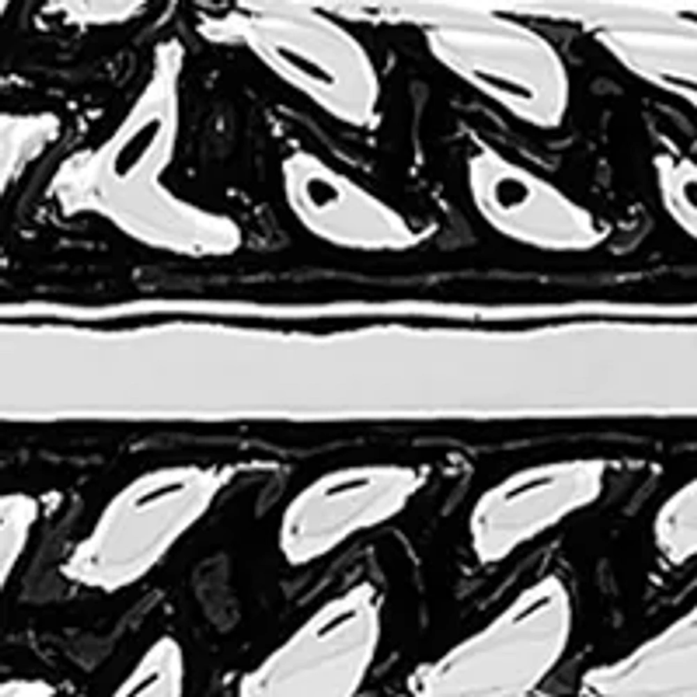 Cross Pendant Necklace with 24" Popcorn Chain in Stainless Steel