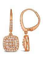 5/8 ct. t.w. Nude Diamonds™ Drop Earrings in 14K Strawberry Gold®