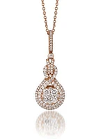 3/4 ct. t.w. Diamond Pendant Necklace in 14K Rose Gold 