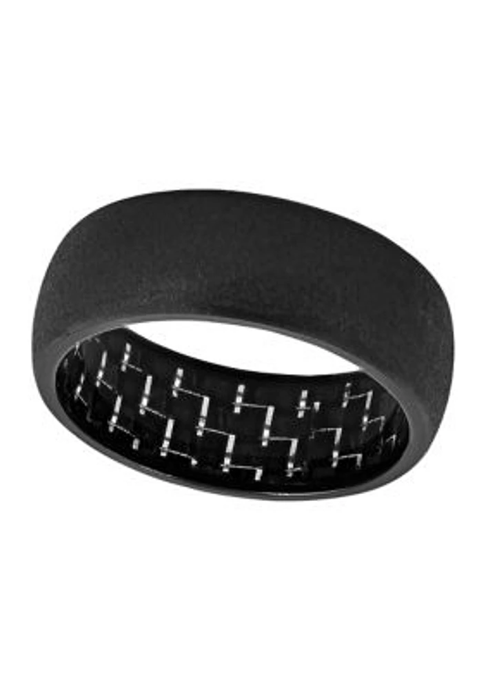 Satin Finish Band Black Cobalt