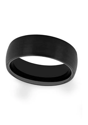 Satin Finish Band Black Tantalum