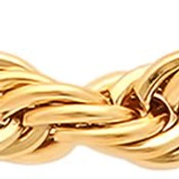 Men's Rope Link Chain Necklace in Stainless Steel