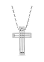 Cross Pendant Necklace in Stainless Steel