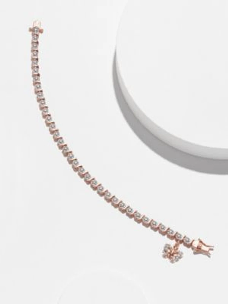 Diamond Accent Butterfly Bracelet Silver, 18K Yellow Gold or Rose Over Bronze