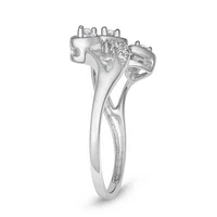 1/6 CTTW Heart Ring Sterling Silver