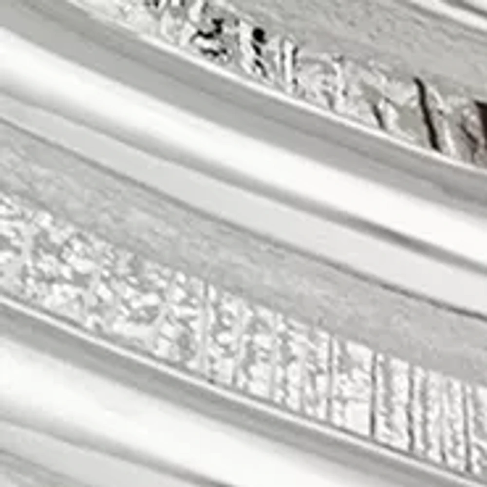 Silver Tone Horizon Drop Lever Back Earrings