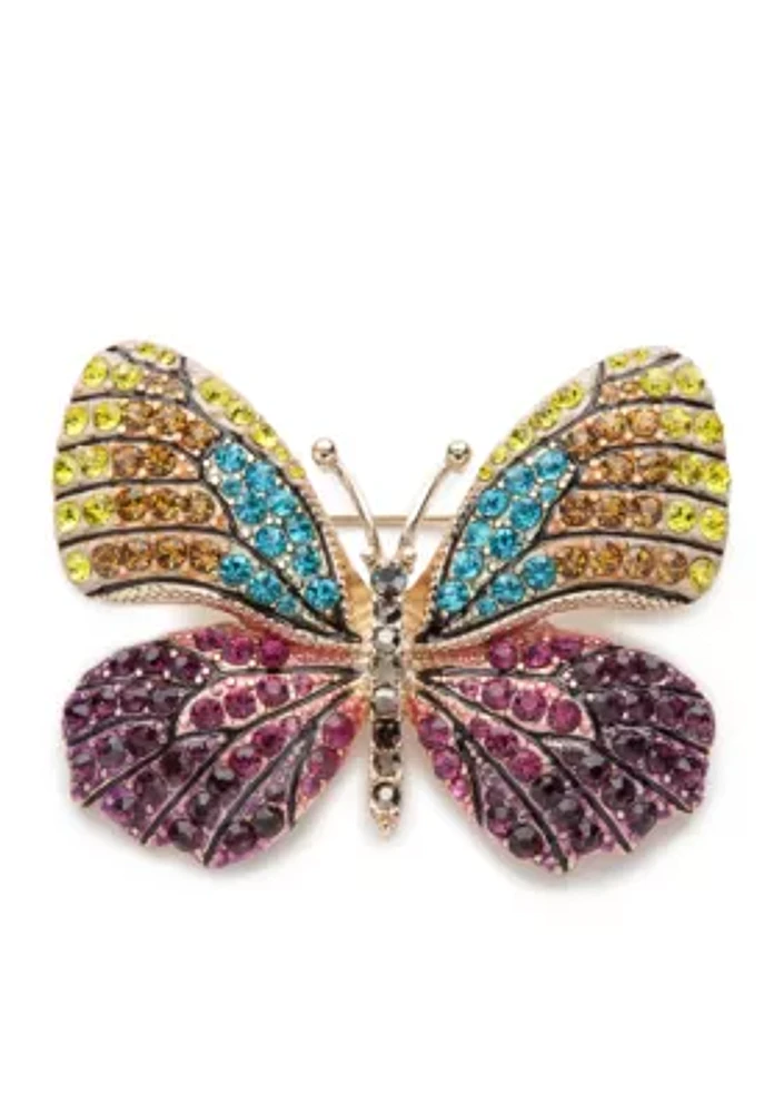 Multi Gold Butterfly Pin