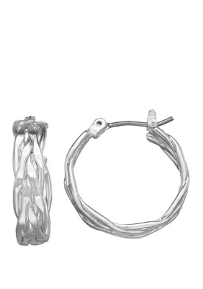 Small Thick Hoop Earrings